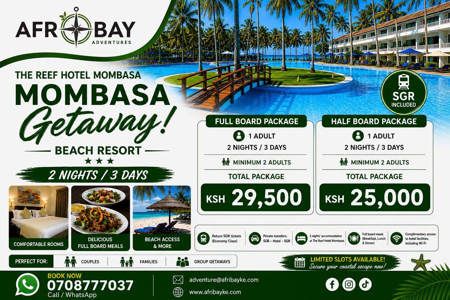 Mombasa Getaway – The Reef Hotel Mombasa